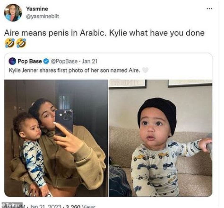 Aire meaning in Arabic trends as Kylie Jenner baby name announcement sparks hilarious reactions