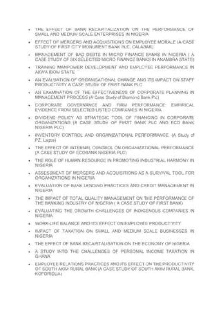 AN EXAMINATION OF THE EFFECTIVENESS OF CORPORATE PLANNING IN MANAGEMENT PROCESS (A CASE STUDY OF DIAMOND BANK PLC)