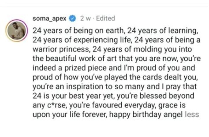 BBN's Soma Edits Birthday Message to Angel Amid Breakup Rumors