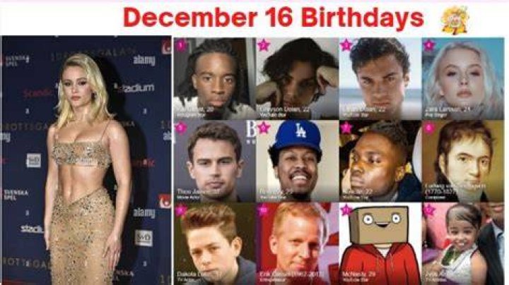 December 16 Famous Birthdays - All Famous Birthdays