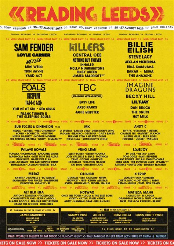 First wave of artists announced for Reading & Leeds Festival 2018