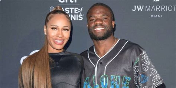Frances Tiafoe with his girlfriend Ayan Broomfield