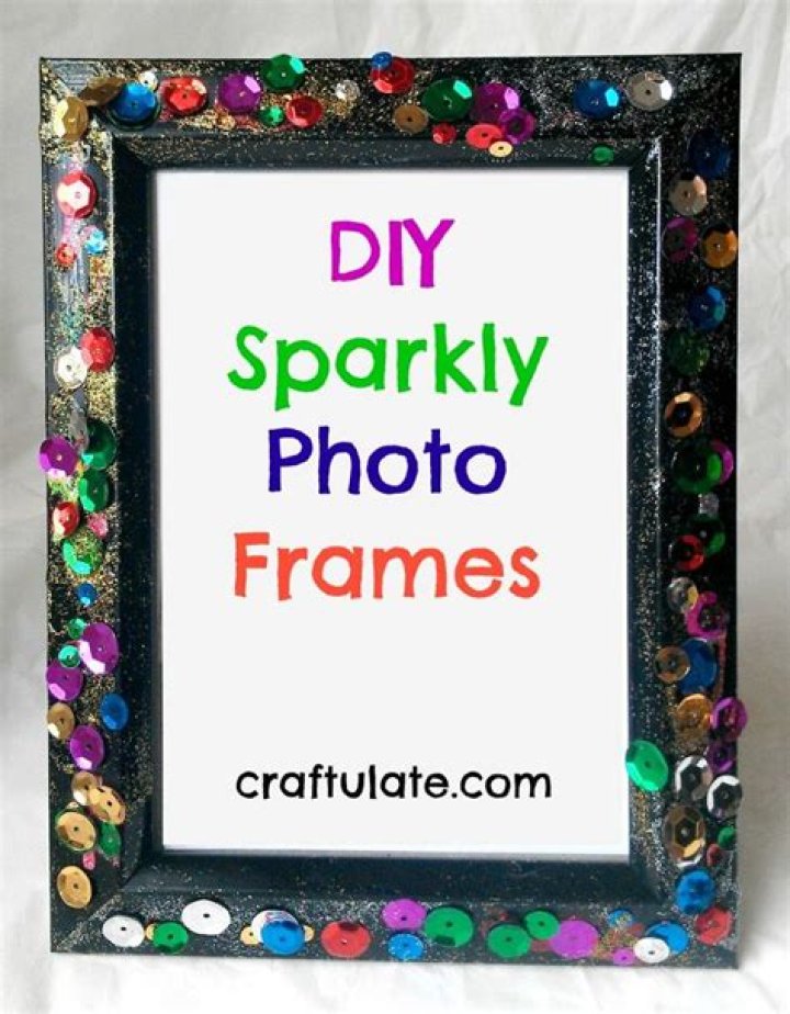 Glam up your room with these DIY *sparkly* photo frames