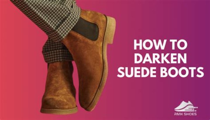 How do you darken black suede