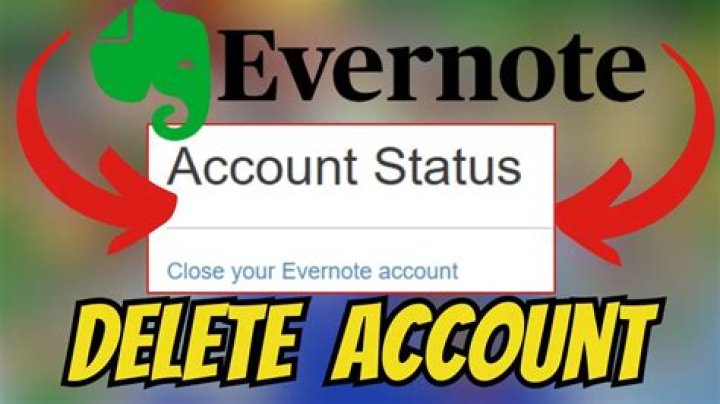 How to delete evernote account