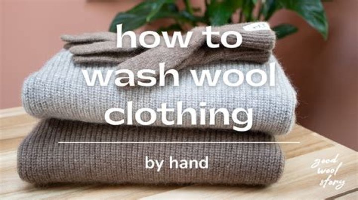 How to wash wool scarf