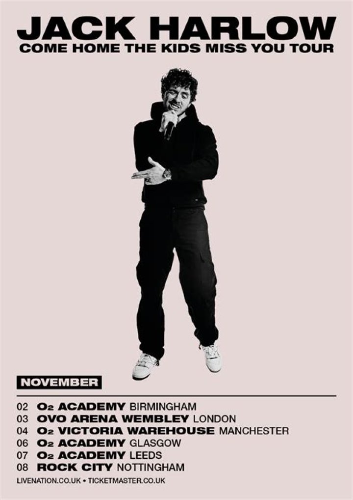 Jack Harlow Announces UK Leg Of His 'Come Home The Kids Miss You Tour'