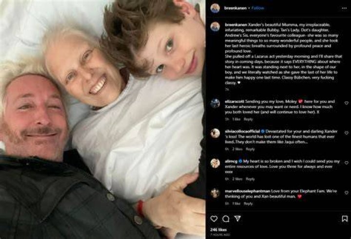 Jacqueline Dark and her son art