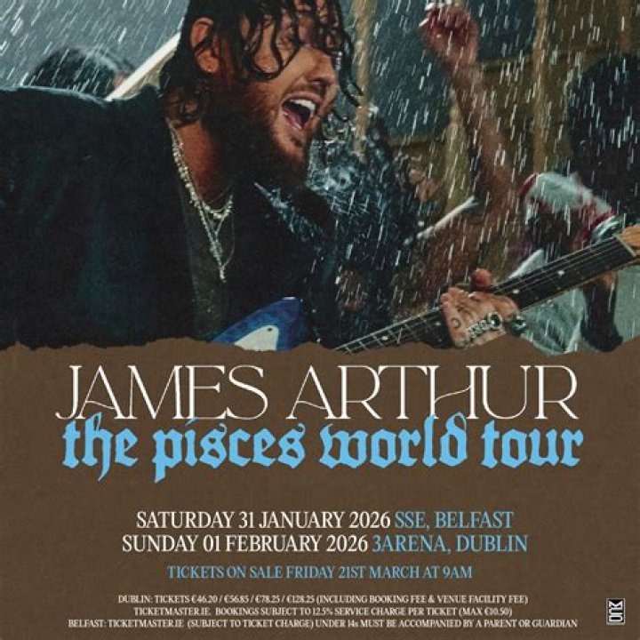 James Arthur Announces UK Tour For 2017