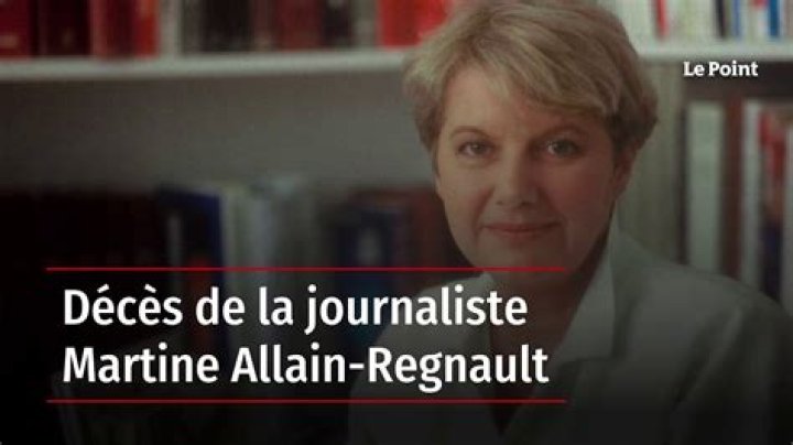 Journaliste Martine Allain Regnault