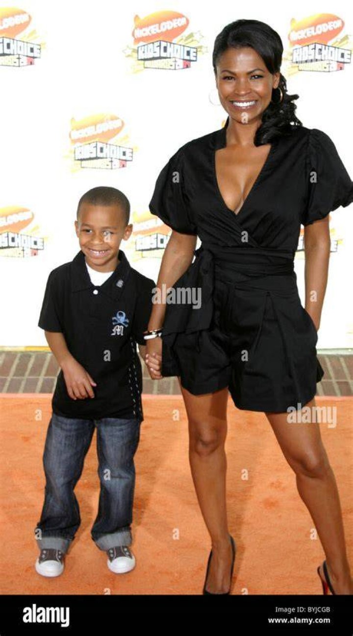 Nia Long with her son Kez Sunday Udoka