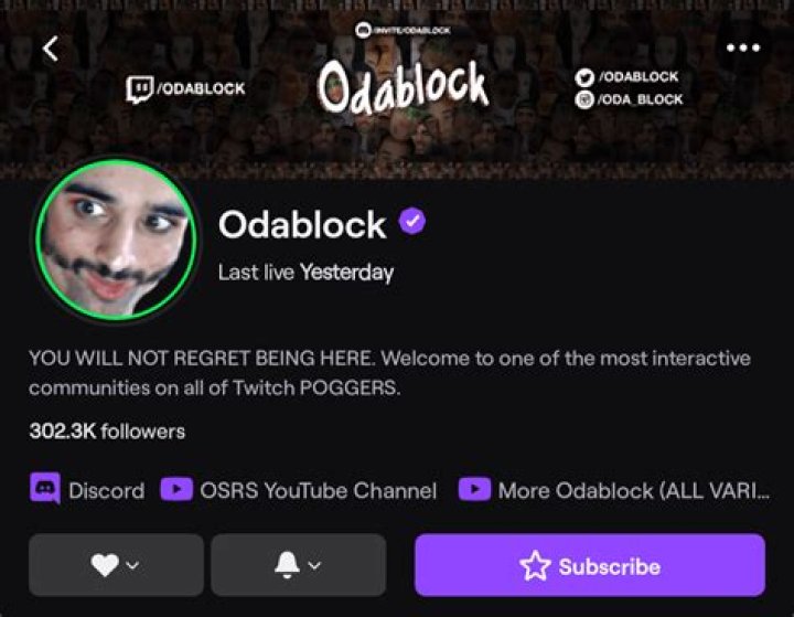 Odablock Age, Real Name, Twitch, Instagram, Banned