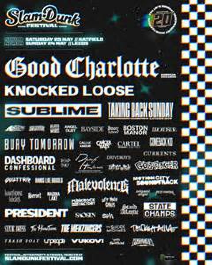 Slam Dunk Festival 2020 Announce Further Acts Including Co-Headliners Sum 41