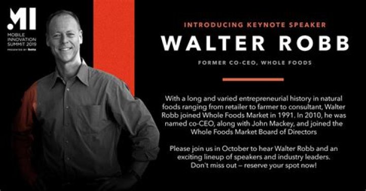 Walter Robb Net Worth, Income, Salary, Earnings, Biography