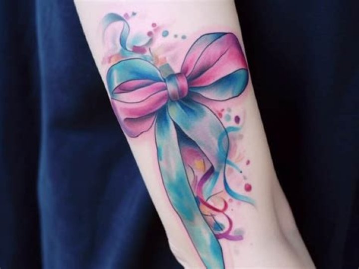 What Is the meaning of a pink and blue ribbon tattoo explained