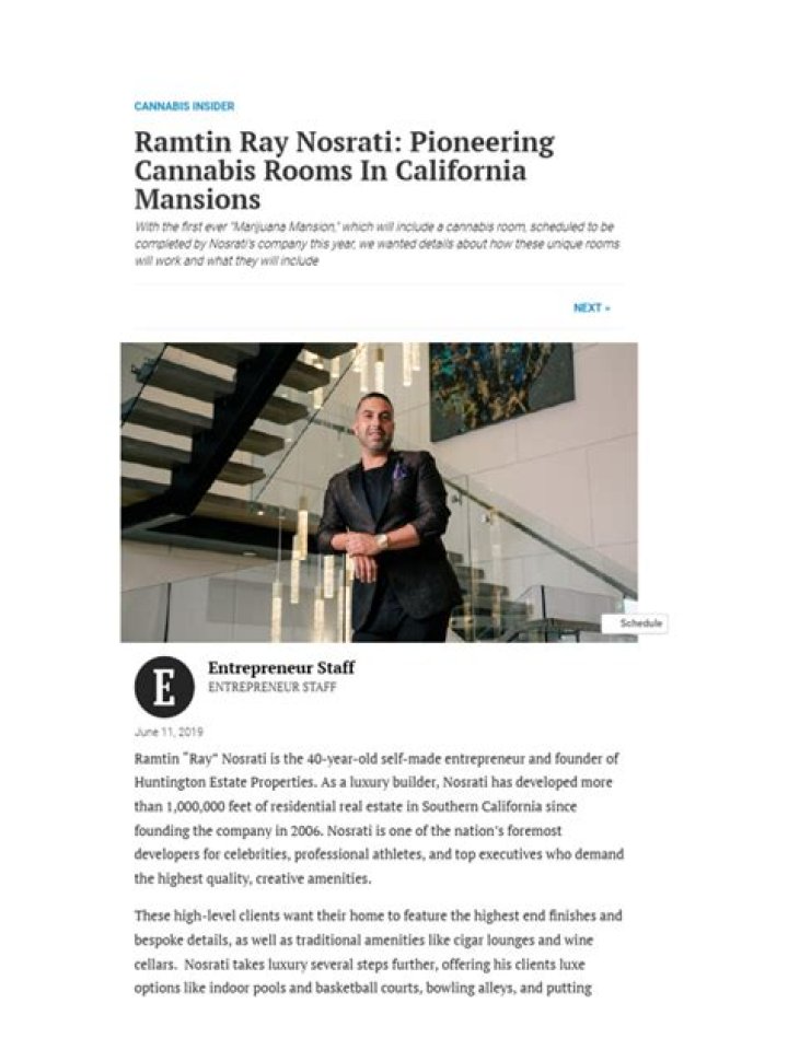 Who Is LA Mansion Builder Ramtin Ray Nosrati? Wiki And Net Worth